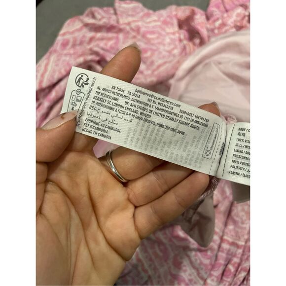 Hollister Pink Paisley Print Small Halter Y2K Style New - Picture 8 of 10